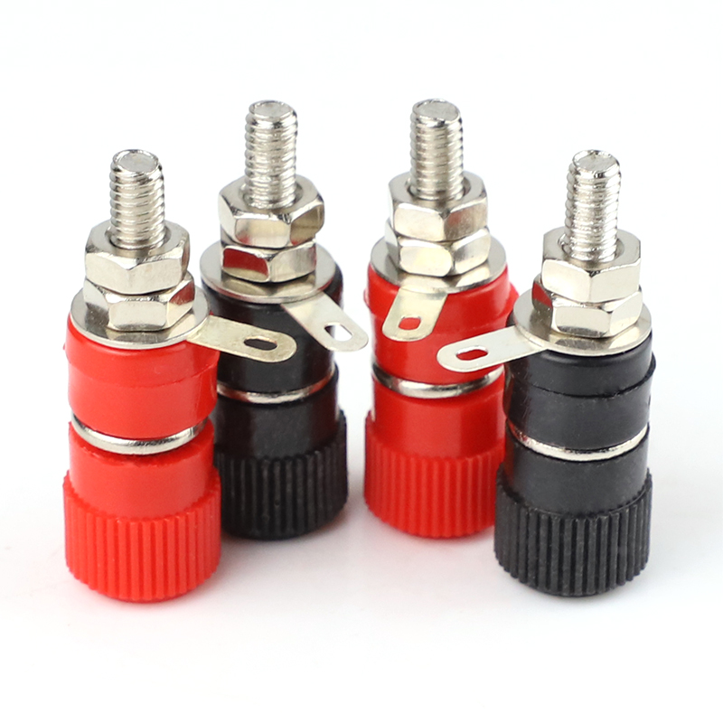 10 Stück JS-910B 999B Polklemmen, 4 mm Bananenstecker, 4 mm Anschlussstecker für Verstärker, Arduino