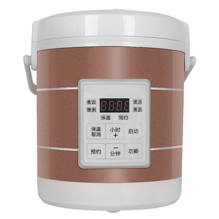 12V 24V mini rice cooker 1.6L car trucks electric soup porridge cooking machine food steamer warmer fast heating lunch box