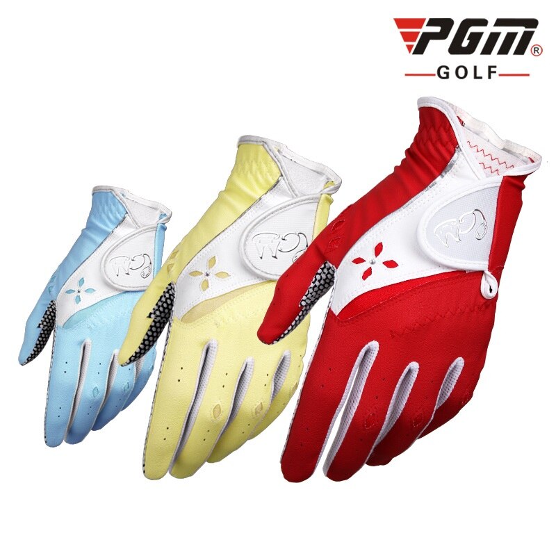 1 paar Frauen Leder Golf Handschuhe Verknüpfungen Rechts Hand Schweiß Saugfähigen Sport Handschuhe Damen Anti-Unterhose Golf Handschuhe d0514