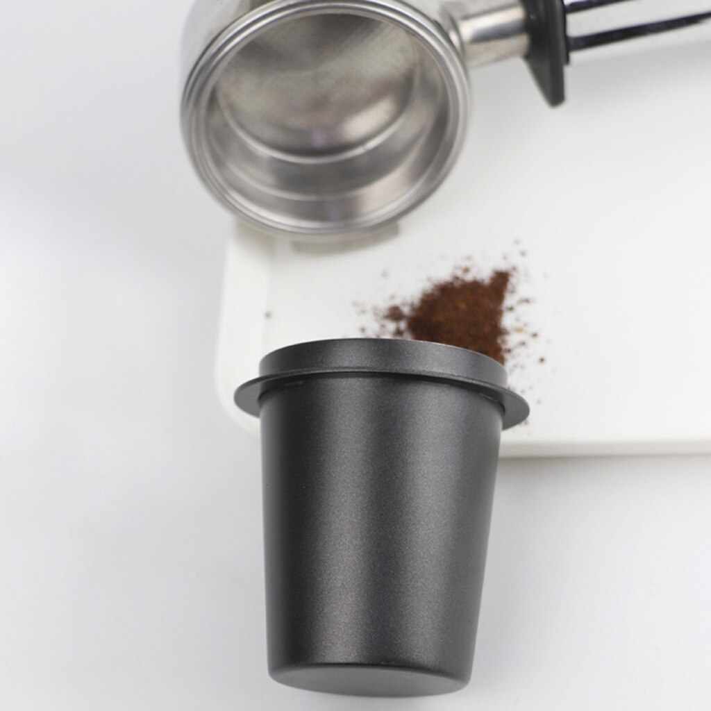 54Mm Koffie Dosering Cup Snuiven Mok Voor Espresso Machine Slijtvast: Black