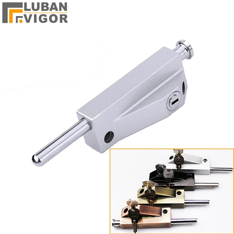 Surface mounted bolt lock with key,For Heavy /Rotating door bolt,strong and sturdy,Ground latch,Door hardware/bolt/latch