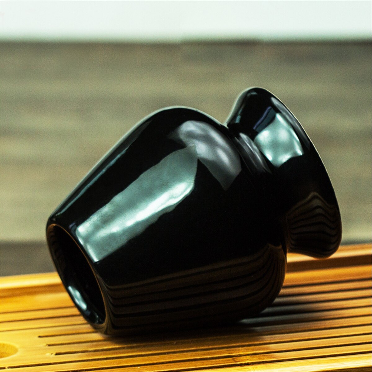 Support de fouet en bambou, cône noir japonais Matcha, utilisé, remodelage du fouet, support de Chasen en bambou, outils de cérémonie du thé japonais, set de rangement de fouet