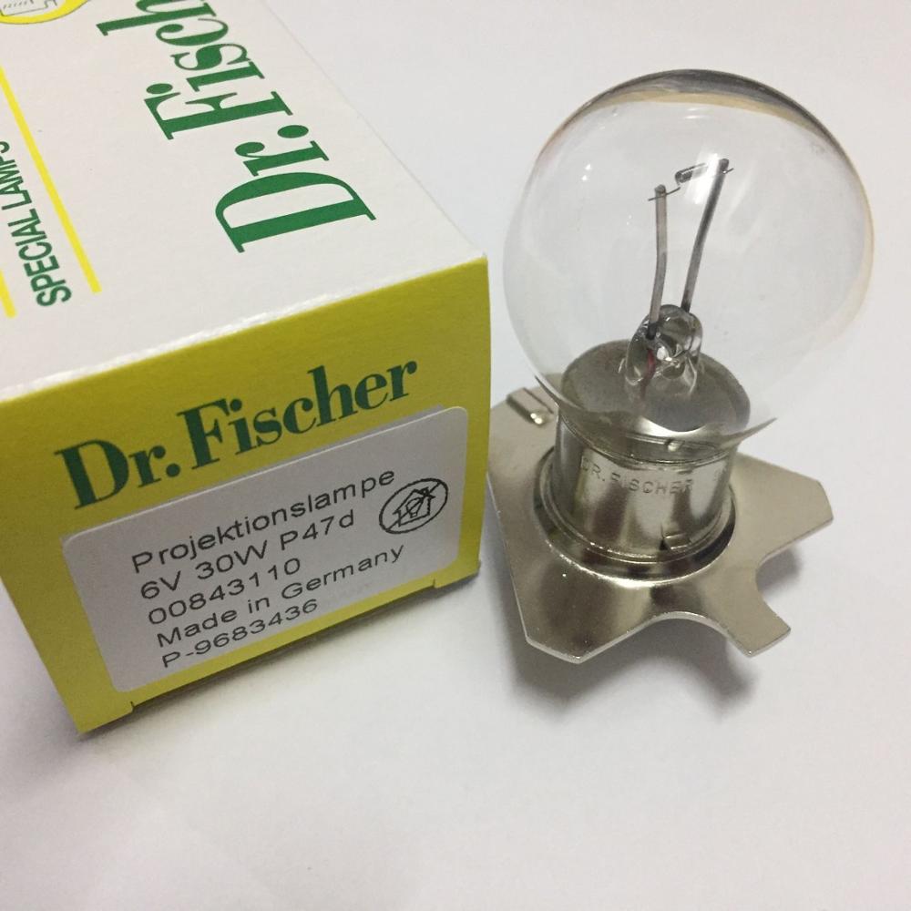 Dr.Fischer P47d 6V 30W 380158 390158,OPMI 1 6V30W ampoule à embase triangulaire, 58Z 6v30w lampe de Microscope pour Zeis