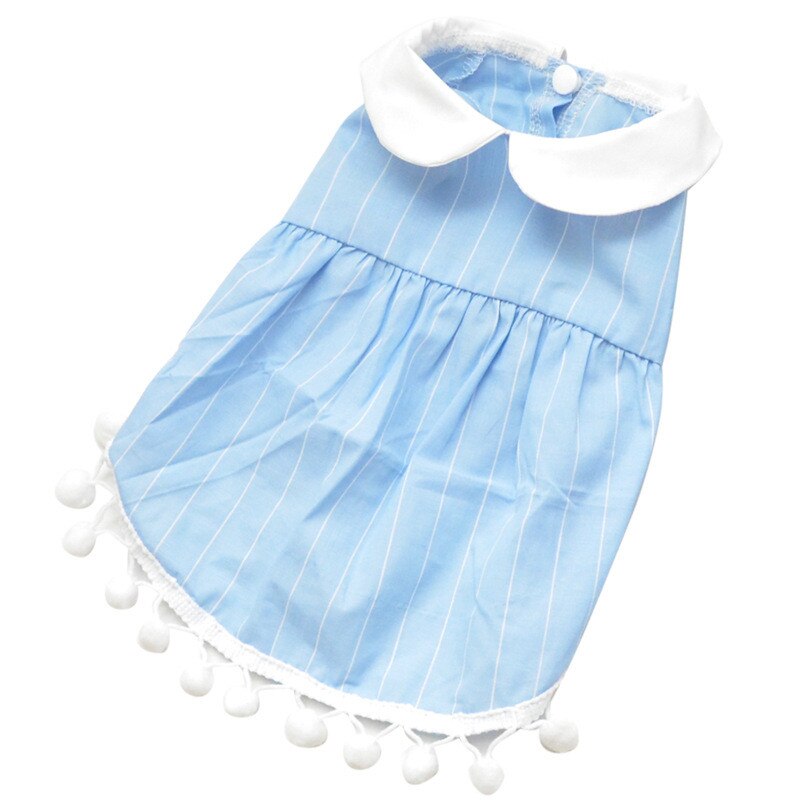 Boy Dog Clothes Shirt Girl Dog Skirt Couple Pet Clothing Summer Dog Costume Cat Chihuahua Yorkie Puppy Apparel Outfit: Light Blue Skirt / XXL