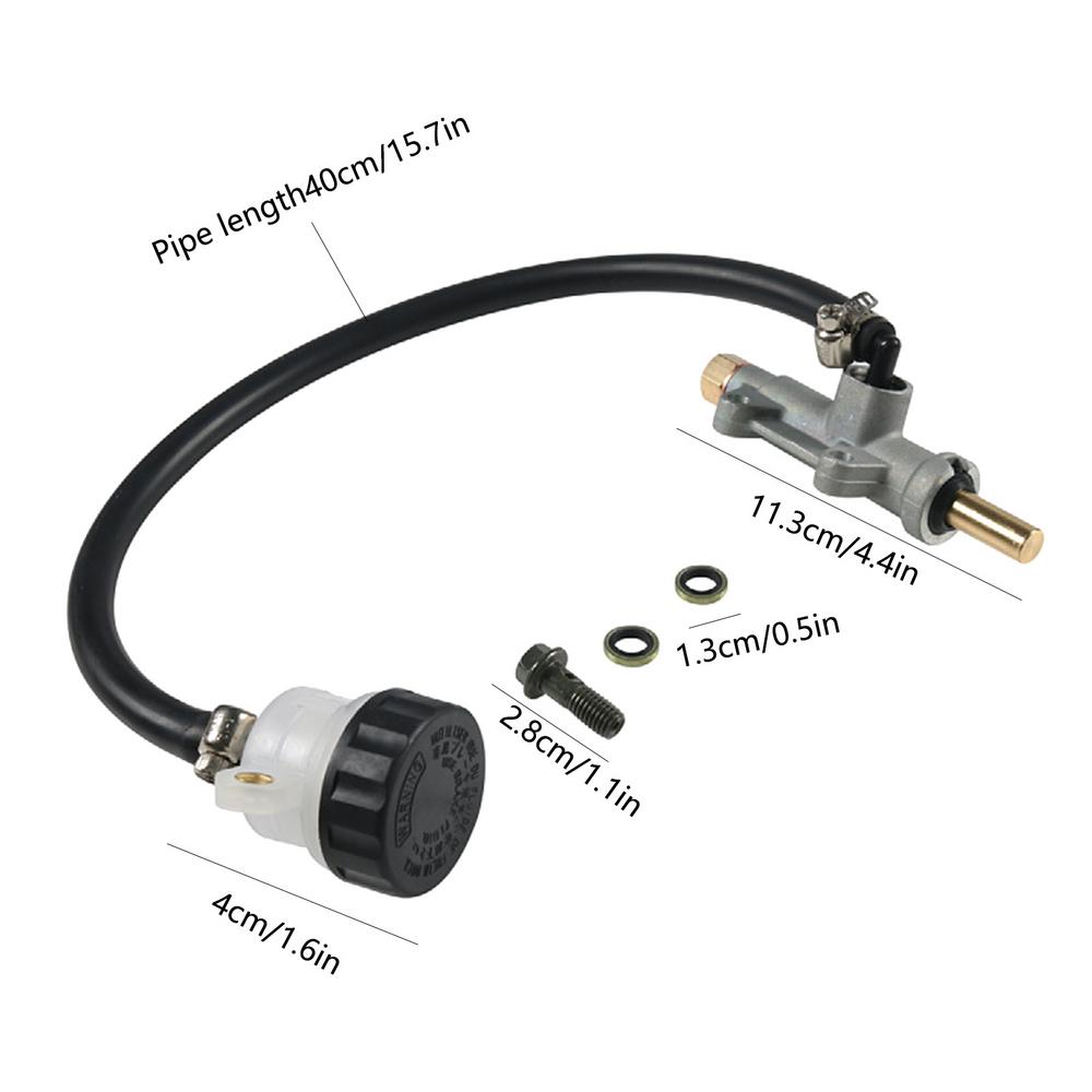 Bremszylinder-Baugruppe, praktischer Bremspumpen-Bremszylinderhebel für Schmutz Fahrrad, stabiler hinterer Bremshebel für Motorräder, hydraulisch: Ursprünglich Titel