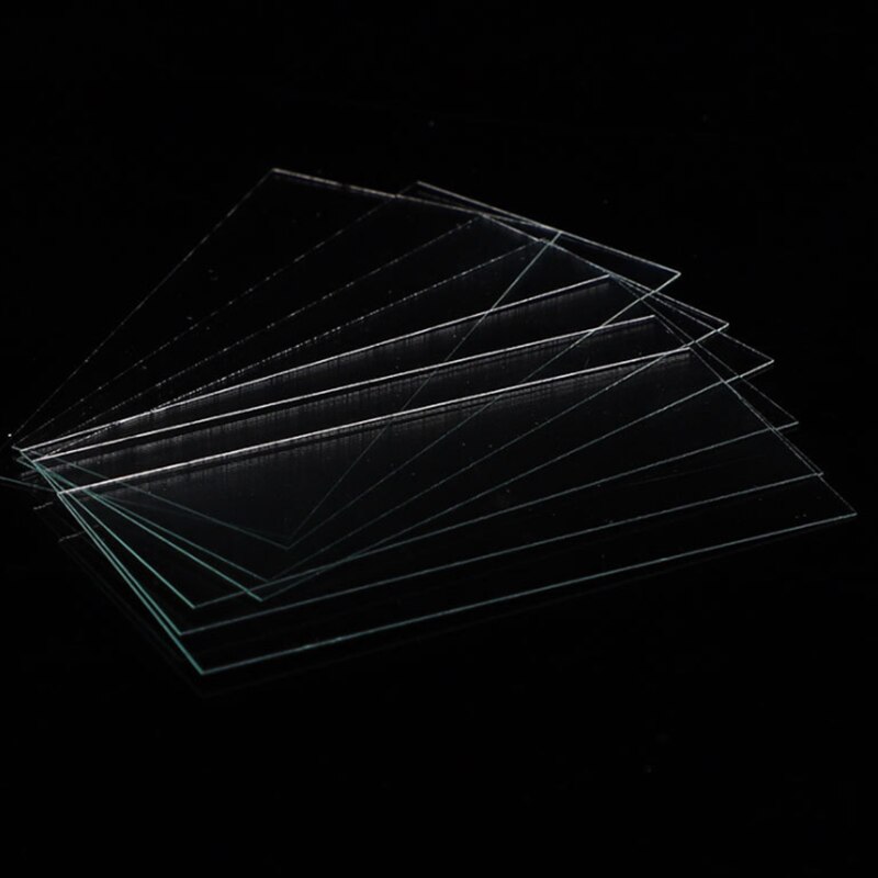 100 st 24 x 50 mm mikroskopglas objektglas täckglas blank tjocklek 0.13-0.17mm transparenta mikroskoptillbehör laboratorium