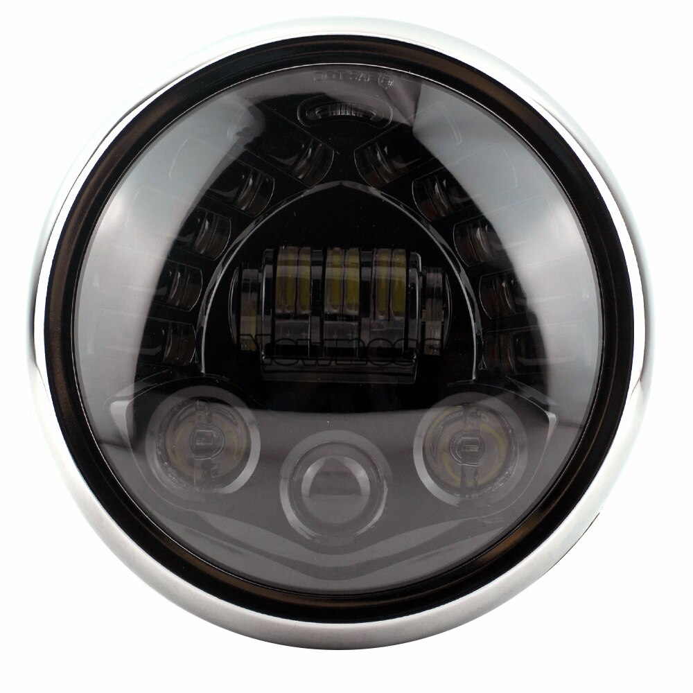 7 inch Universal Cafe Racer Round Motorcycle LED Head lamp Headlamp Distance Light Refit 7 " Motorcycle Headlight Cafe Racer