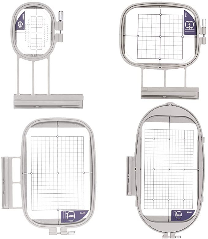 Embroidery Hoop For Brother Innovis 1500 2600 V3 V5 V7 XV 1 1E 6-Options(SA437,SA438,SA439,SA441): 4IN1 SA441SA437SA438