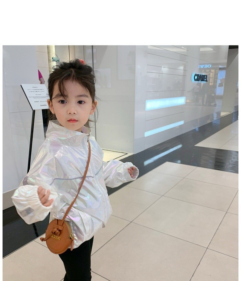 2021 nuova primavera e autunno 3-7 anni giacca sportiva luminosa traspirante da bambina giacca da bambino giacca da bambina cappotto caldo