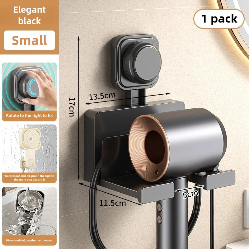 1 Toilet Blower Holder Shelf Bathroom Accessories Hair Dryer Holder Wall Dryer Cradle Straightener Stand Hairdryer Organizer Box: Lavender