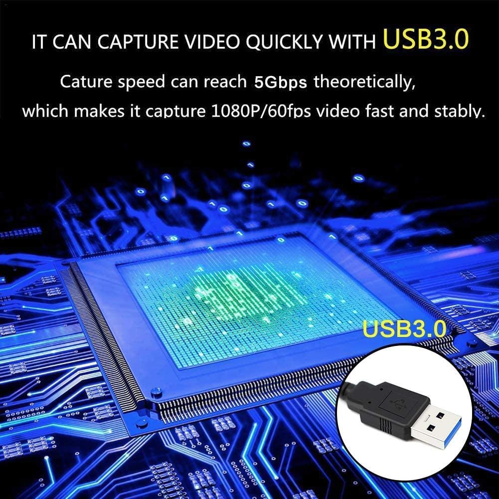 HDMI to USB 3.0 Video High speed Capture Card Game Capture Card Grabber USB Adapter no driver installation Adaptcable