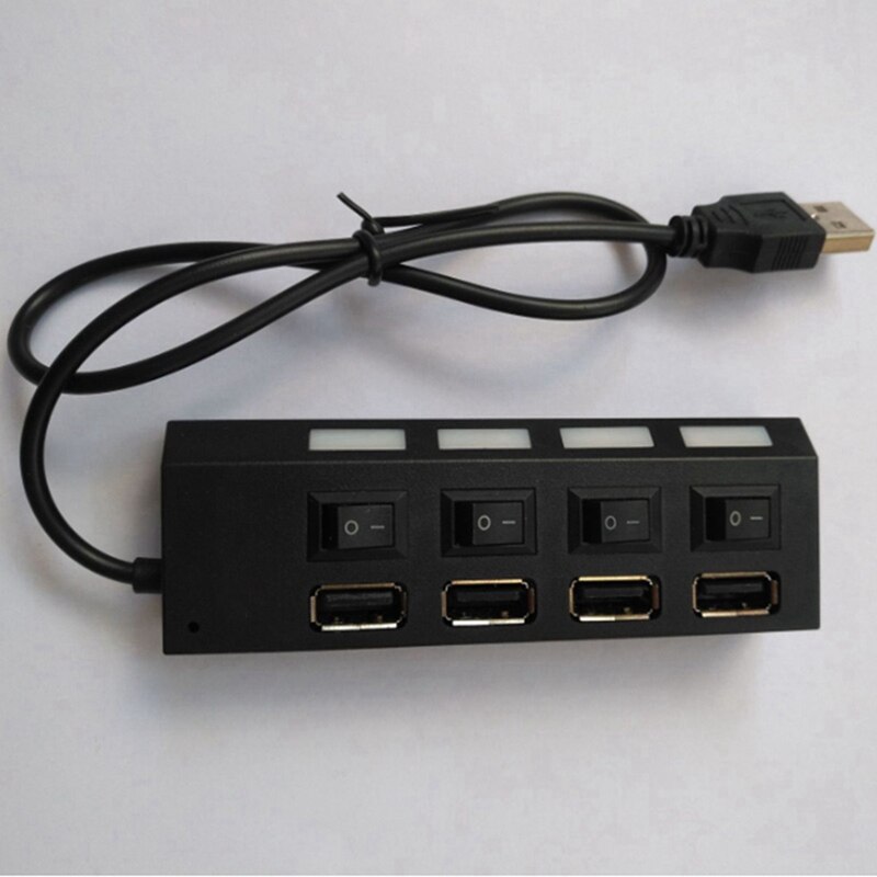 1 Stck 4 Häfen USB Hub Splitter mit 4 AUF/aus Schalter & 1 Stck Video Webcam Gebaut-in Mikrofon 360 Grad Drehung