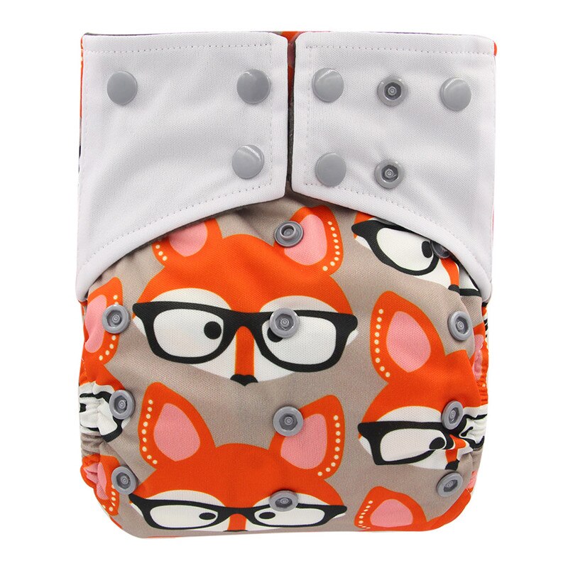 Ohbabyka AIO Cloth Diaper Cover Couche Lavable Bamboo Charcoal Washable Waterproof Newborn Baby Diapers Reusable Diaper Nappies: Y109