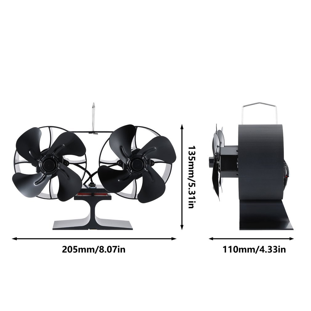 Haard Fan Hout Brandende Real Power Haard Kleine Ventilator Energiebesparing Thermische Power Haard Fan