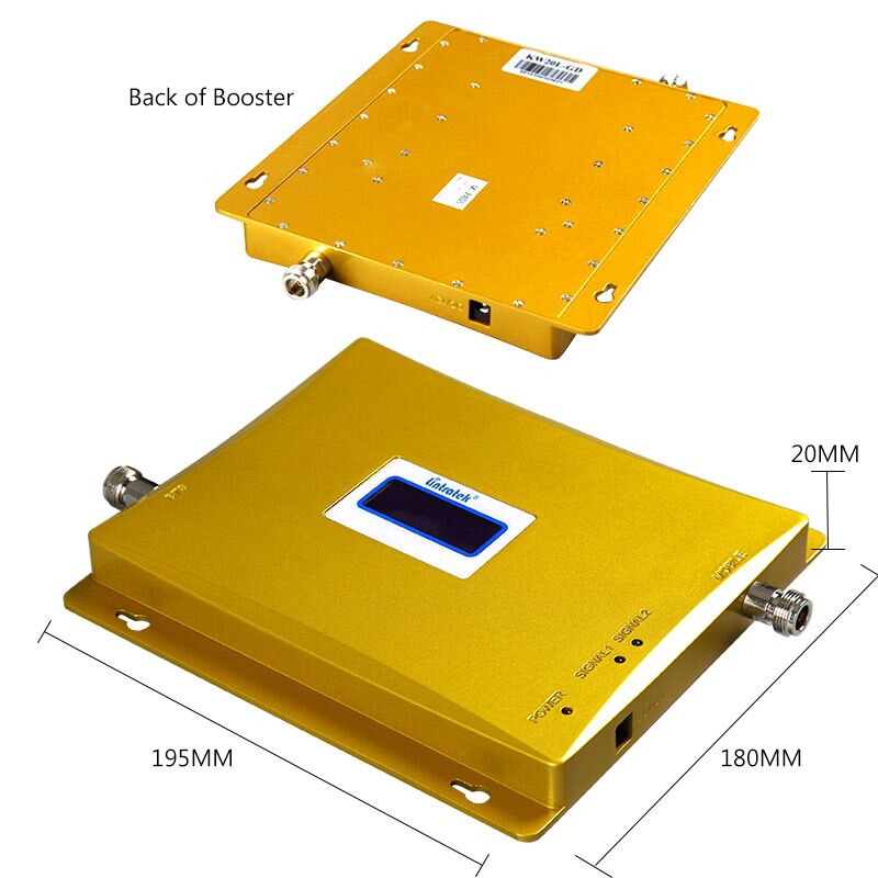 lintratek 2g 4g LTE 1800 DCS Cellular signal booster GSM 900 2g 3G UMTS WCDMA repeater 900 2100 Dual band cellphone amplifier