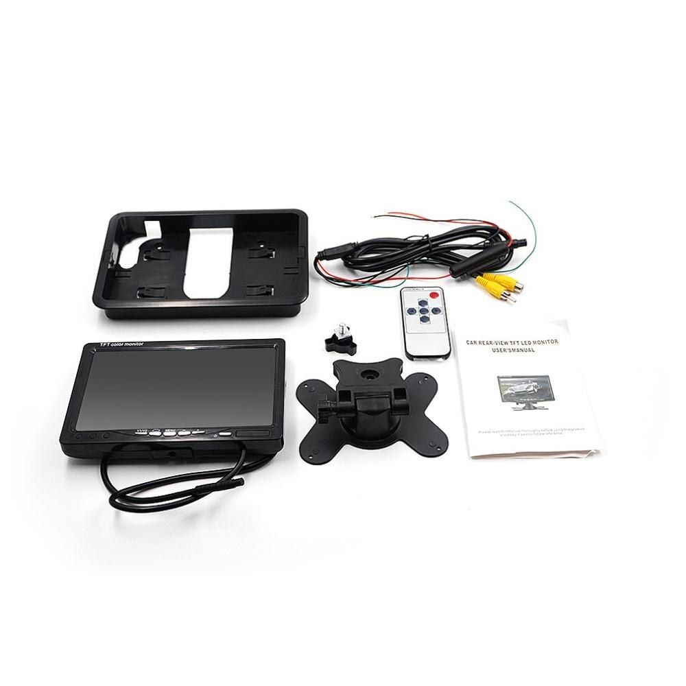 7 Inch TS7018 Desktop Monitor Digital Screen Desktop Car Monitor with Headrest Mounting Frame Screen for 12-40v