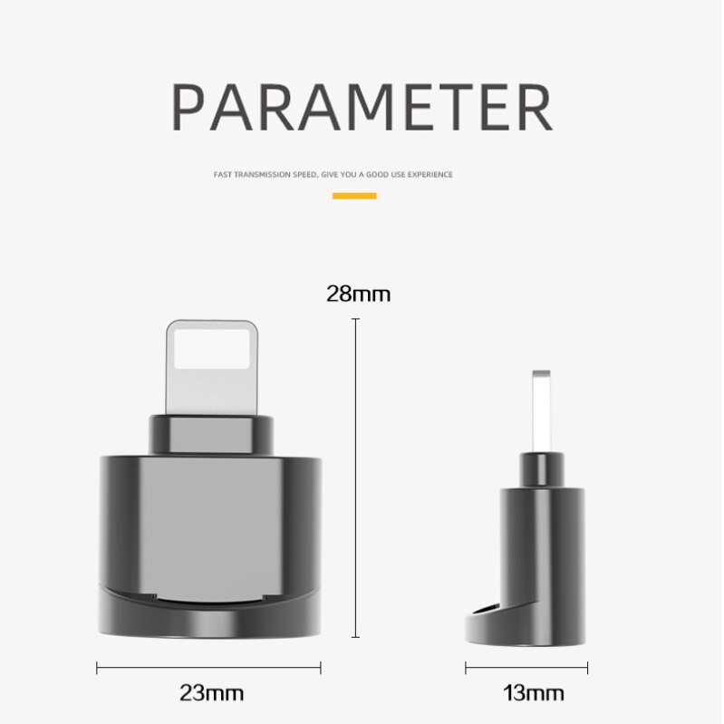 TF Card Reader for iPhone 13 12 11 Mini Pro Max Plug &amp; Play Lightning to Micro SD Adapter No Need Driver Card Reader for iPhone