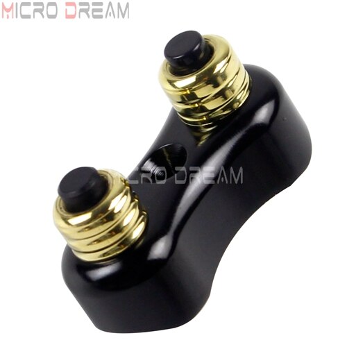 Motorrad Jahrgang Schalter 7/8 &quot;&Ampere; 1&quot; Lenker Mini Schalter Umschalten drücken-Geschmack Block für Harley Kreuzer Cafe Rennfahrer sportster: Schwarz
