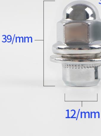 Tuerca de rueda estándar para Pajero, tornillo de rueda para Montero Sport L200 MR455707, Triton MB584750, Lancer 1, Grandis, 1 unidad: 1 piece 37mm