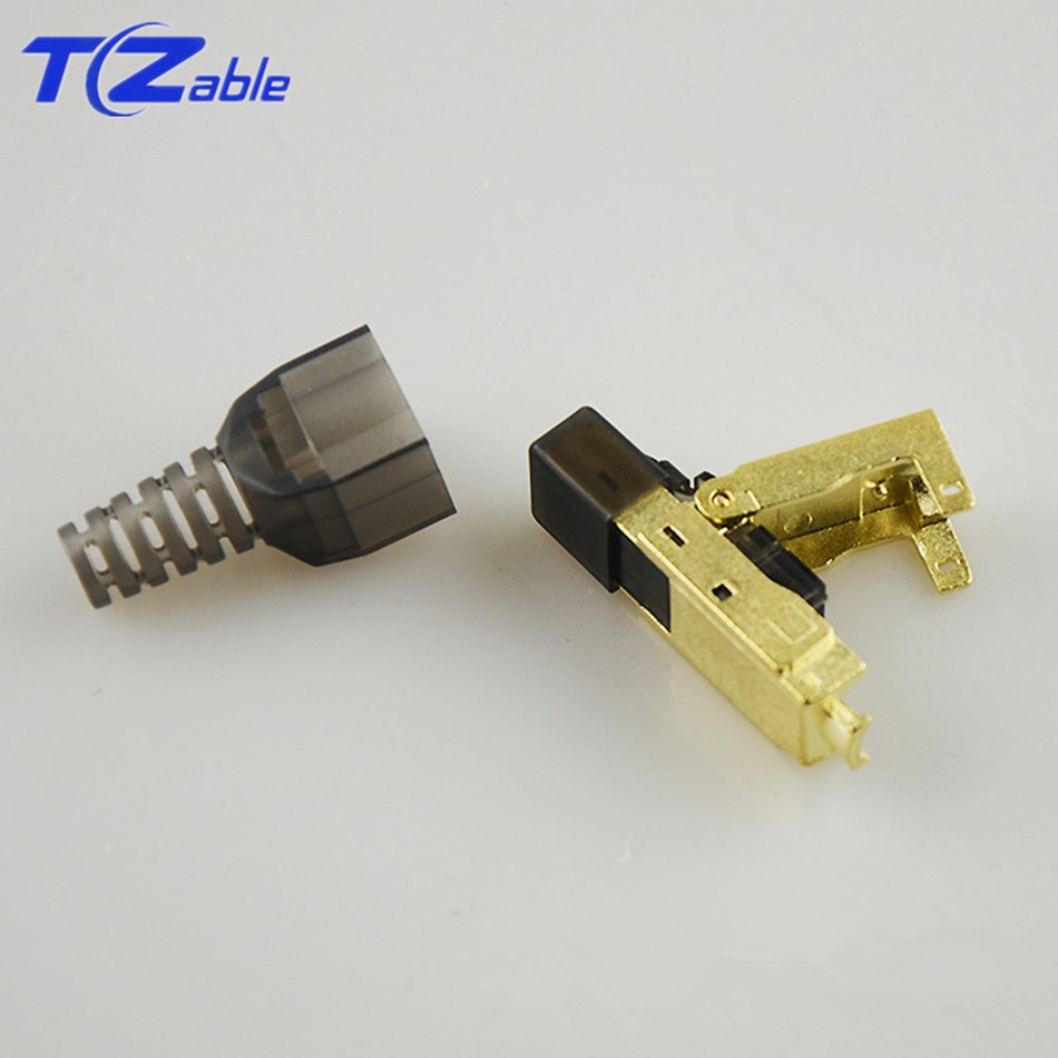 CAT 8 Ethernet Connector Rj45 Shielded Plug For Network Cable 5G Broadband CAT8 RJ 45 Crystal Head DIY Installing Gold Plated