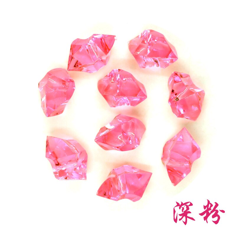 Cristaux en acrylique 250 pièces | Pierre d'aquarium, réservoir de poissons/fournitures de décoration de mariage, de jardin domestique: dark pink