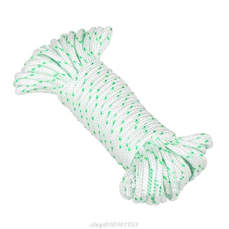 10m Recoil Rope Pull Cord with Starter Handle for Stihl FS120 FS200 FS250 Trimmer Cutter Lawnmower Chainsaw A02 21: Green-No Handle