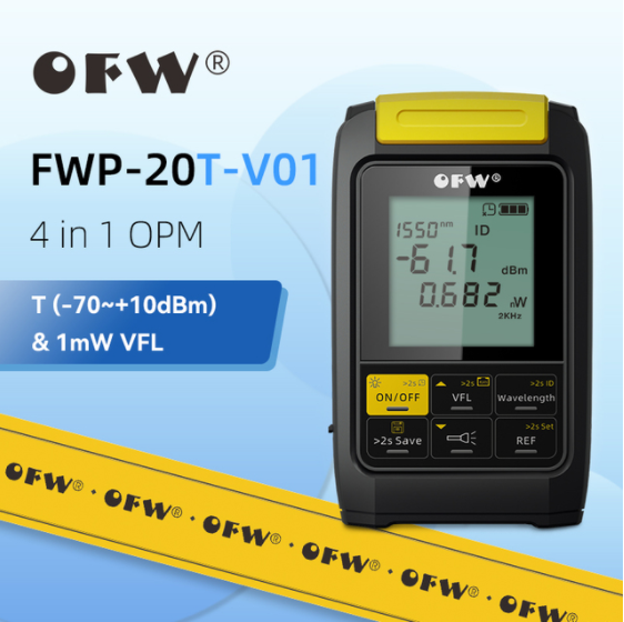 Mini 4 in 1 Multifunction Optical Power Meter Visual Fault Locator Network Cable Test Optic Fiber Tester OPM 1mW 20mW 30mW VFL: 20T V01 5KM