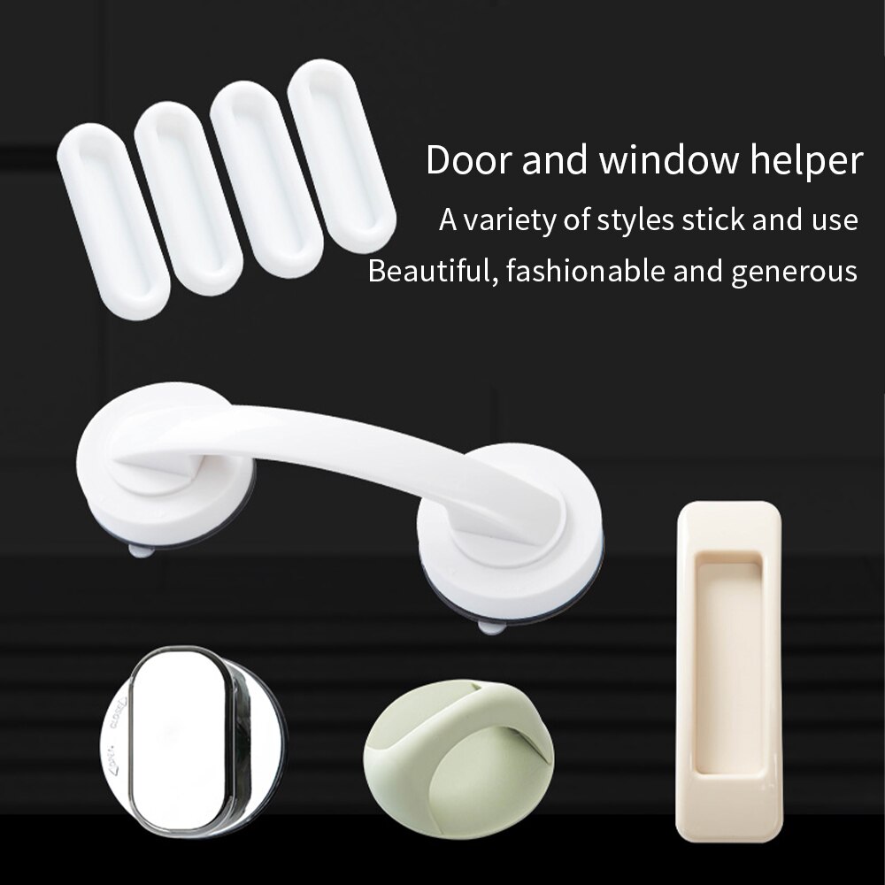 Lijm Extra Handgreep 2Pcs Glas Raam Schuifdeur Sterk En Naadloze Voor Huishoudelijke Koelkast Kast Zuig Handvat