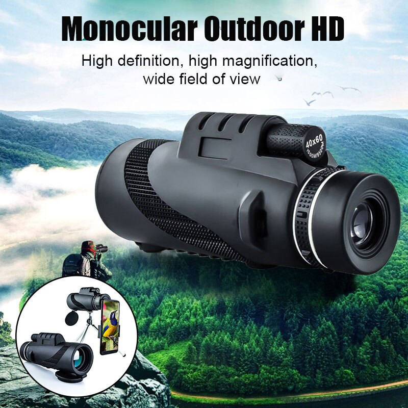 4k 1500m / 9500m högeffekts hd -zoommonokulärt teleskop vattentätt med klart fokus för att titta på strandcamping