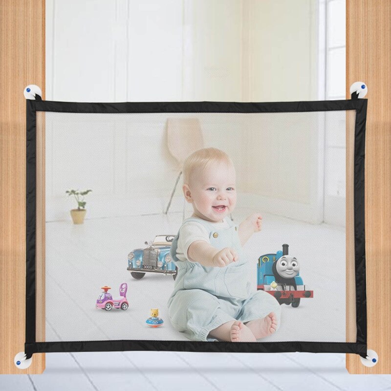 Folding Baby Barrier Safety Fence Pet Isolation Net Portable Baby Gate Safe Enclosure Guard Children Kids Safe Guard