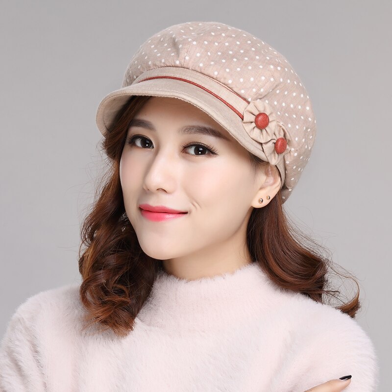 Gorro Visore de para mujer, gorra Coreana de ocio para estudiantes, Boina para otoño y primavera, novedad de