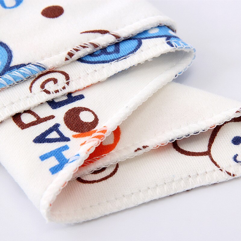 3Pcs Slabbers Driehoek Dubbele Lagen Katoen Baberos Stripfiguur Animal Print Baby Bandana Slabbetjes Dribble Slabbetjes