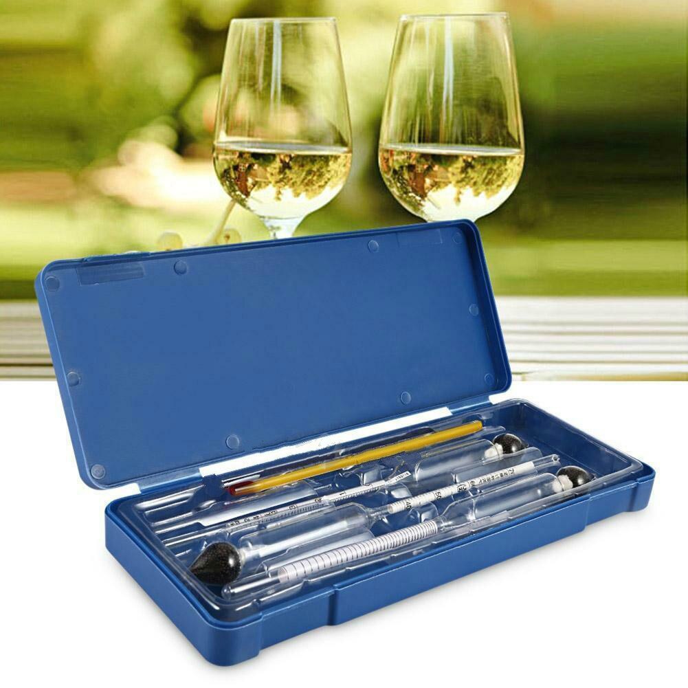 3 Pcs 0-100% Hydrometer Alcoholmeter Tester Set Alcohol Concentratie Meter + Themometer Concentratie Meter Gereedschappen