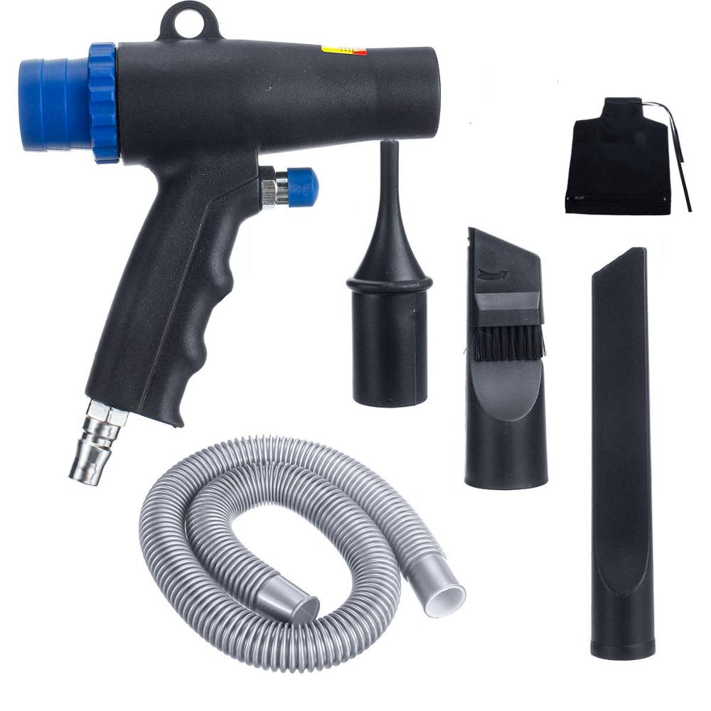 Blaasstofzuiger 2 in 1 luchtstofzuiger compressor dubbele functie luchtzuiger blaaszuigpistolen kit pneumatische stofzuiger gereedschap