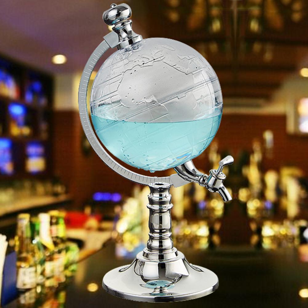 Newest 1.5L Whiskey Decanter Set Globe Dispenser Antique Glass Liquor Wine Dispenser Western Restaurant Bar Props