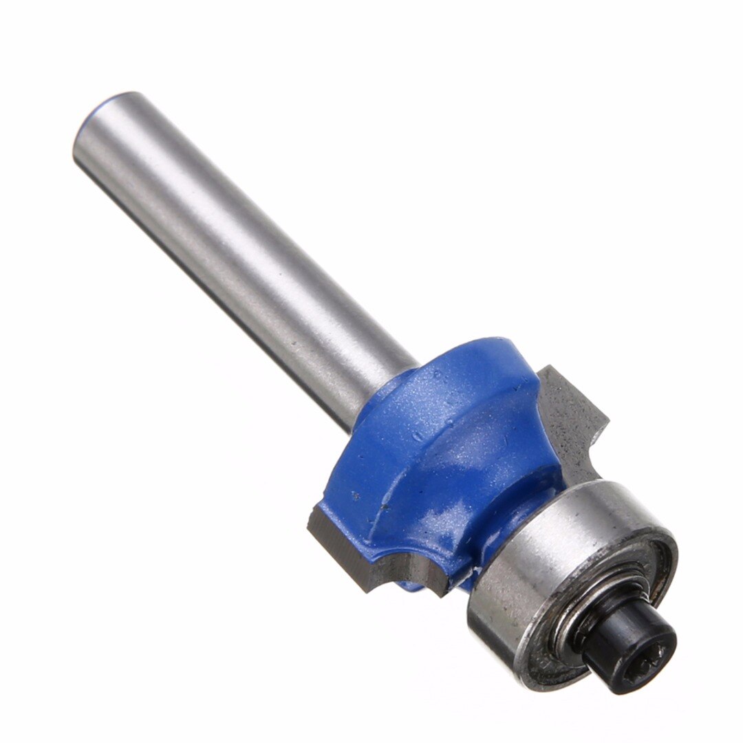 Randtrimmer Router Bit R1/R2/R3 Houtbewerking Frees 4 Tanden Trimfrees Voor Houtbewerking Graveermachine, Randvormende Roundover Bit(Kantenaanlijmmes met vier messen 8XR3