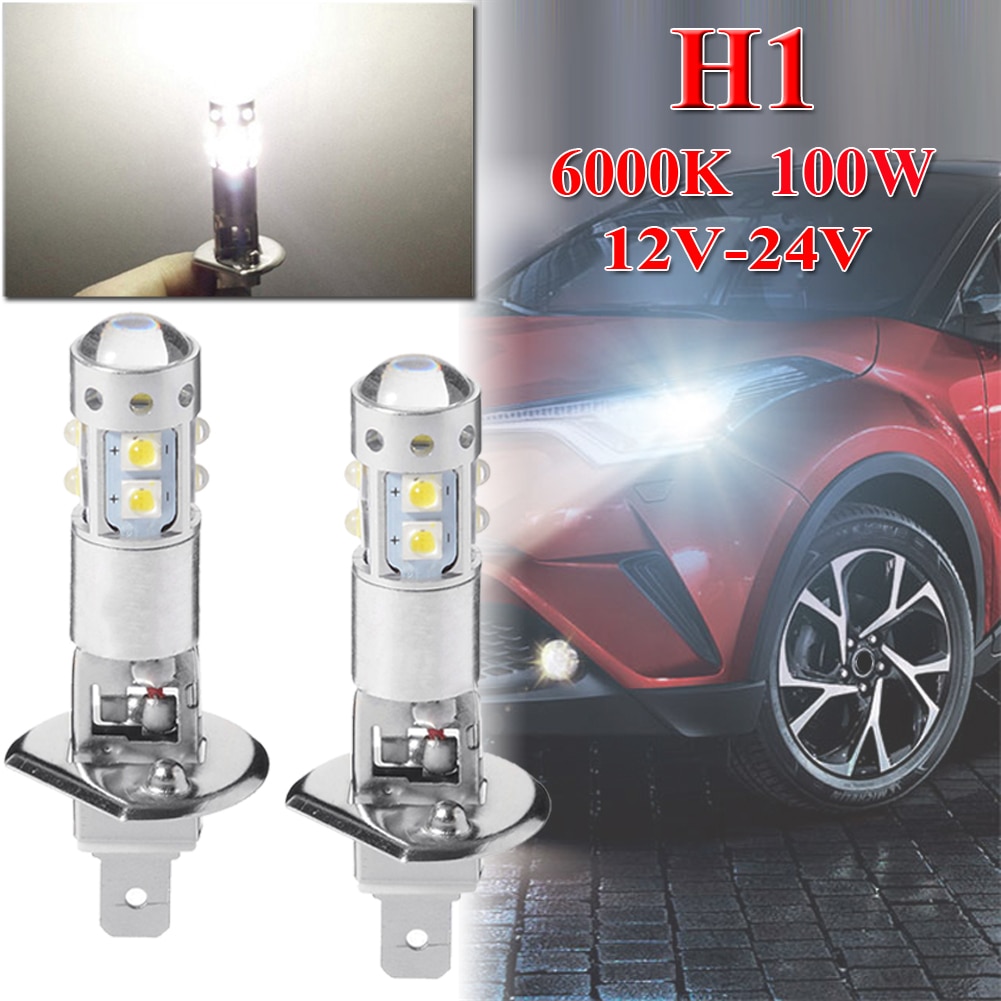2X6000 K H1 80W hoch Energie Kolben LED SCHEINWERFER HOHE ABBLENDLICHT NEBEL GLÜHBIRNEN
