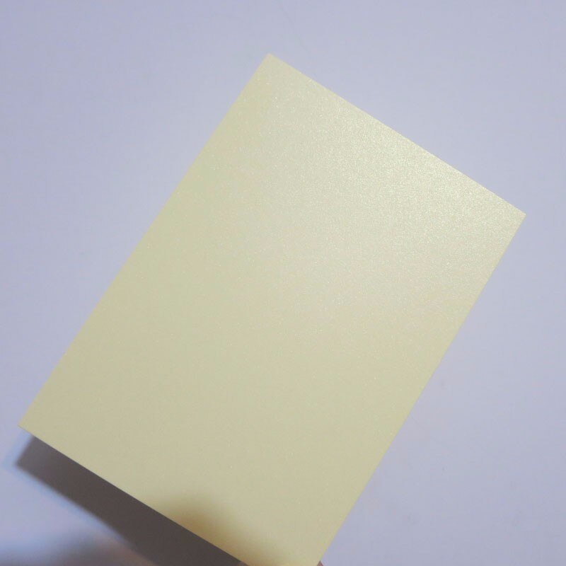 A5 Pearl Color Card Paper 250g Cardstock 20 colors optional: A5 Light yellow