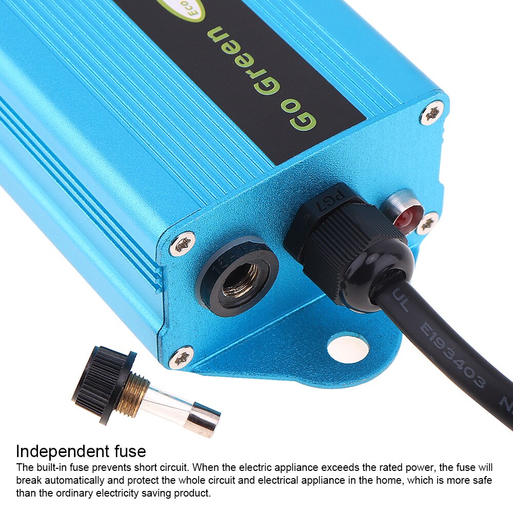 50KW Elektriciteit Opslaan Box 90-250V Power Factor Energy Saver Eu/Uk Plug Ahorrador De Elektriciteitsrekening killer Tot 35% Voor Thuis