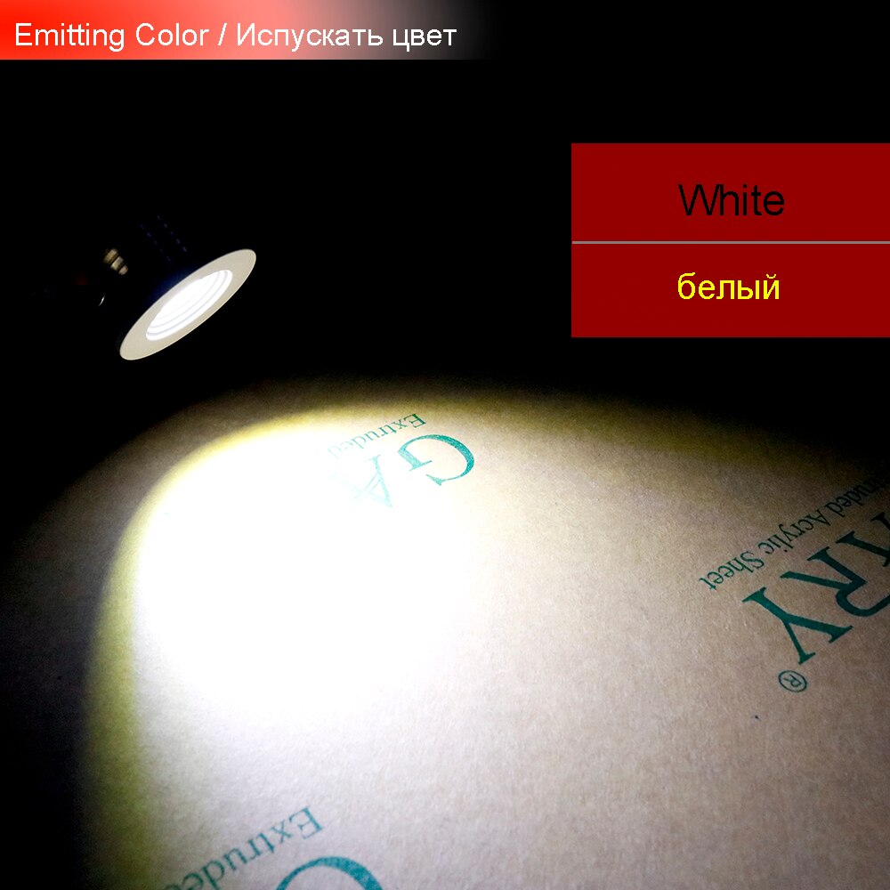 6PCS COB Led spotlight Mini Led Spot Light Cabinet Lights Ceiling Lamp 3W Closet Room Decor Aluminum Warm White JQ