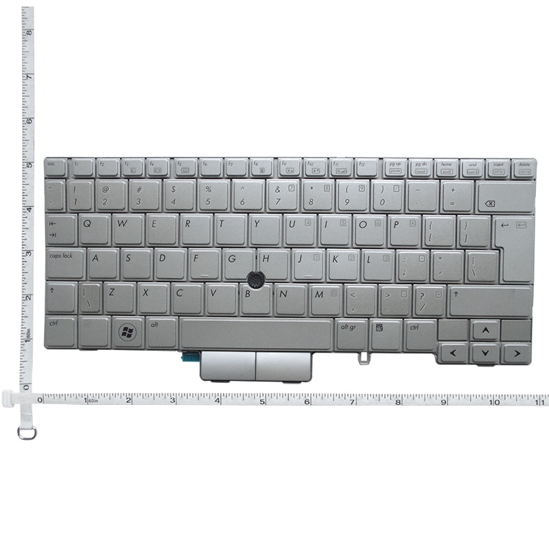 FOR HP Elitebook 2760P 12.1" laptop keyboard silver MP-09B63US64421 with Point Stick 90.4KM07.C01 649756-001 US