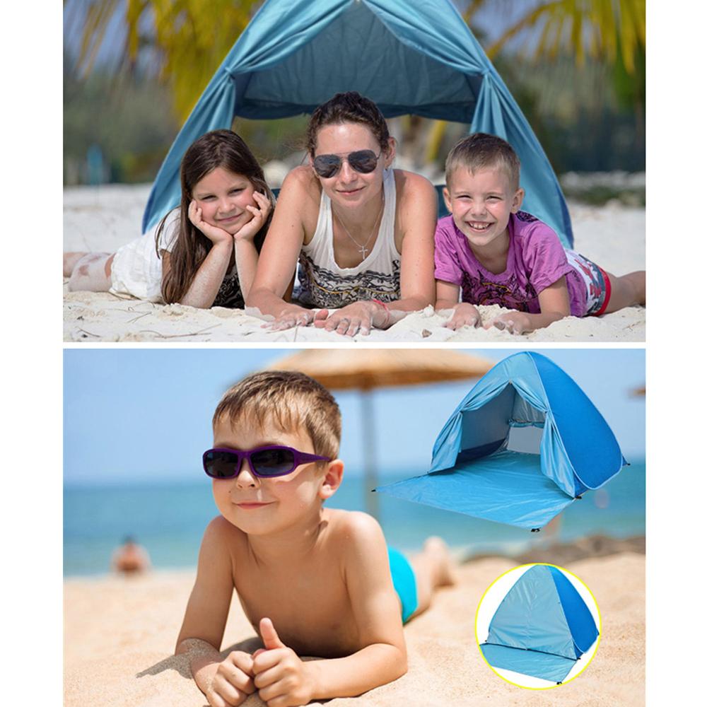 Beach Tent Outdoor Automatic Instant Pop up Tent Ultralight Folding Tourist Fishing Beach Tent Camping 타프 Anti-UV Shelter