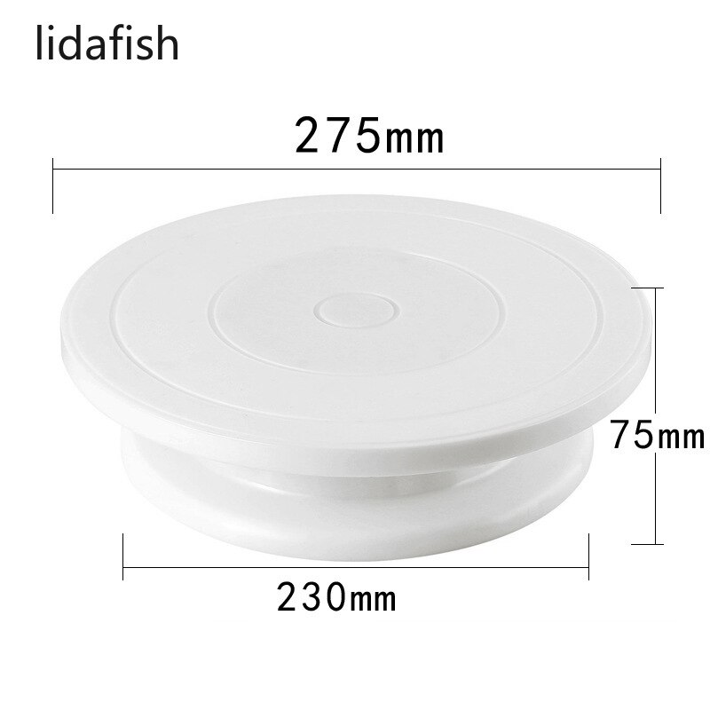 Lidafish kuchenständer, stabiler, rutschfester drehteller, tortendekorationszubehör, backformen, backzubehör für runde kuchen