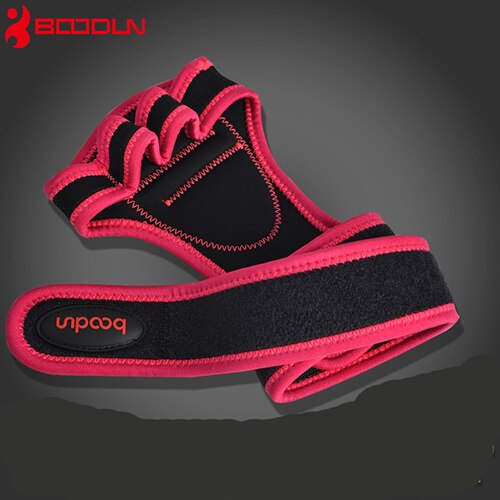 Enhanced edition Boodun Fitness Gym workout handschuhe gewichtheben handschuhe Anti-überspringen körper gebäude handschuhe für frauen männer: Pink / M