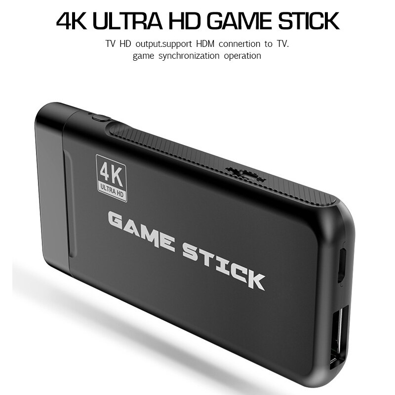 Console Game Stick K8 4K Con 40000+ Giochi, 64GB, 2 Gamepad Wireless E HDMI