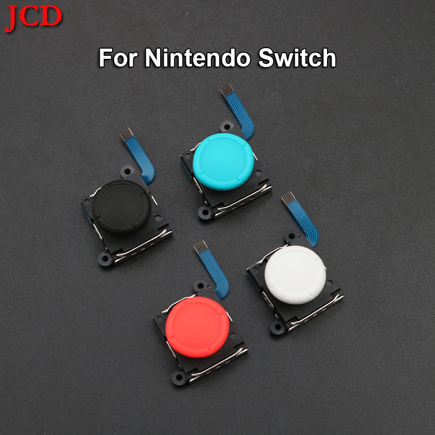 Jcd 3d analog joystick tommestokk grip cap knapp nøkkelmodul kontroller for nintend switch lite ns mini joy-con kontroller