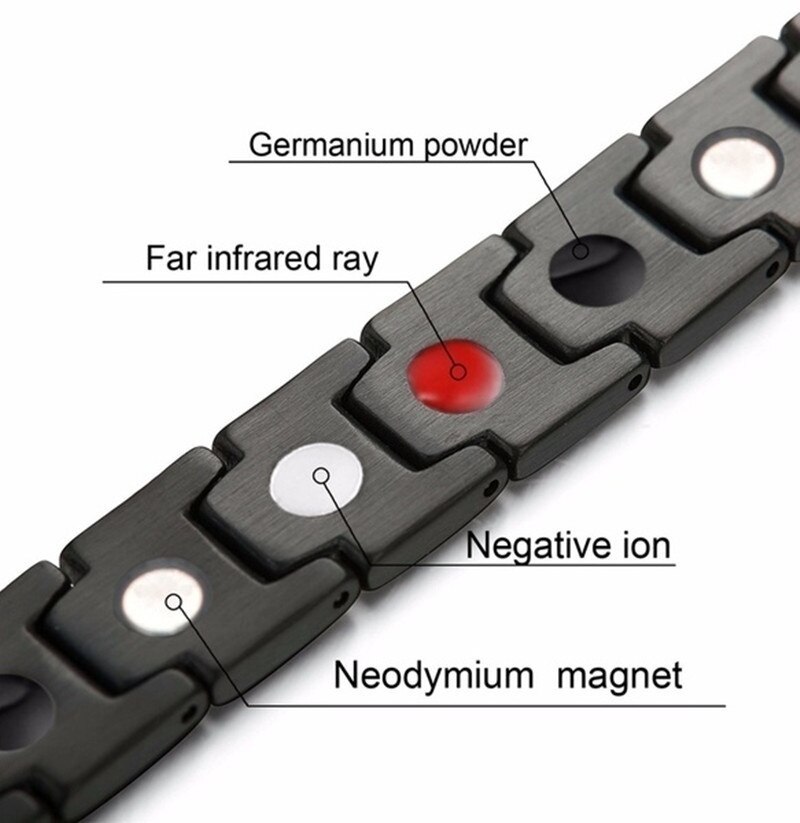 Health Care Weight Loss Magnetic Therapy Element Bracelet Arthritis Relief Pain Health Energy Biomagnetic Men Bracelet