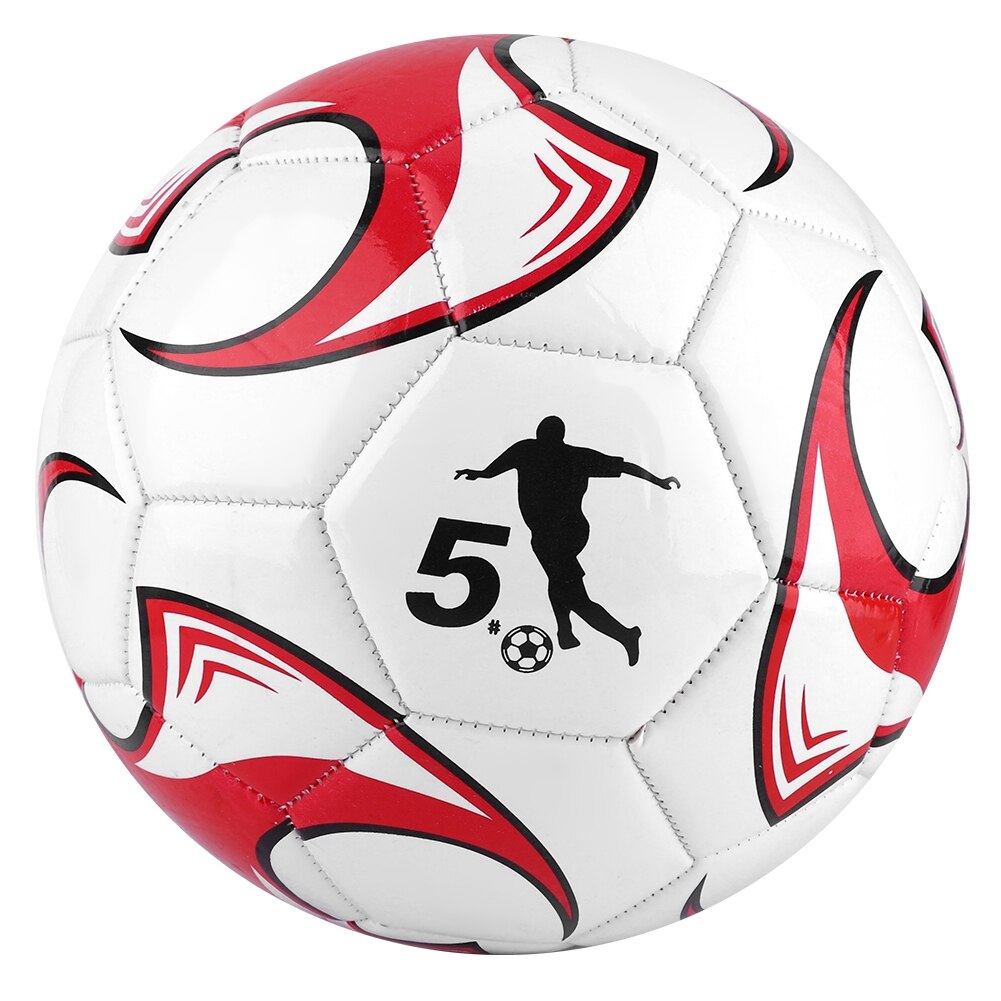 Klassisk storlek 5 fotboll svart vit fotboll pvc fotboll mål lag match träning boll storlek 2/4 elev lag träning match bollar: Storlek 5 röd