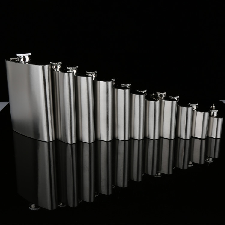 1-18Oz Stainless Steel Hip Flask Liquor Alcohol Whiskey Flask Cap Funnel Bottle Travel Liquid Portable Hip Flask