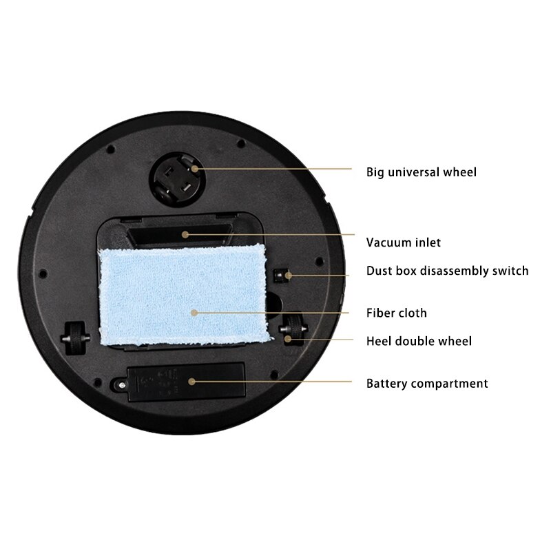 Vacuum Cleaner for Home Office Rechargeable AutoDirt Dust Smart Mop Floor Corners Dust Cleaner Sweeper